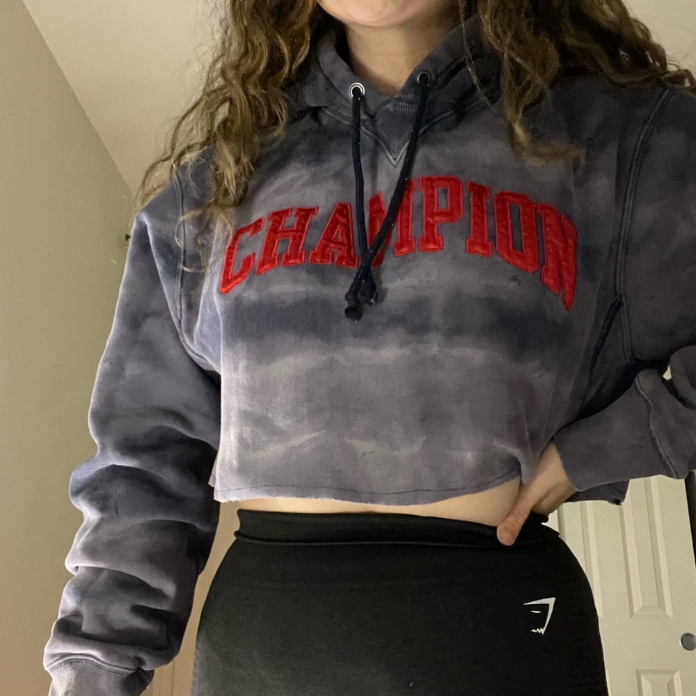 Champion cropped hoodie